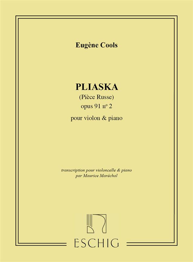 Pliaska Violoncelle-Piano